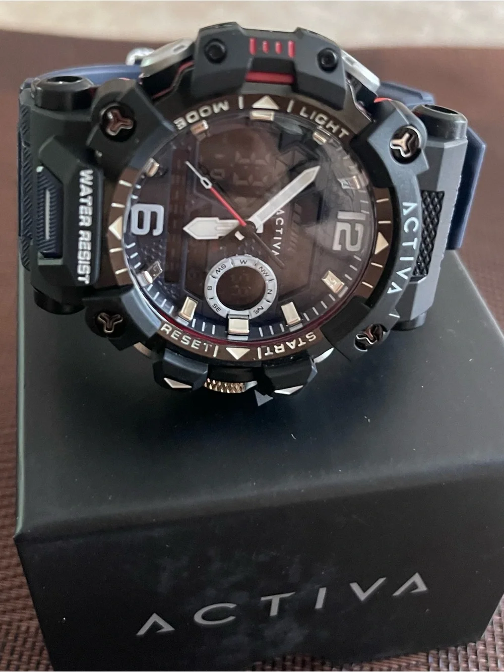 Activa X Invicta Analog- Digital Men's Watch - 49mm. Blue & Black , New